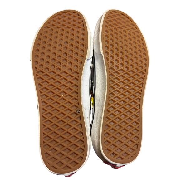 VANS M8.5 W10 colorful logo print slip ons - Picture 4 of 5